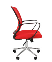 Изображение кресло chairman 698 хром красное